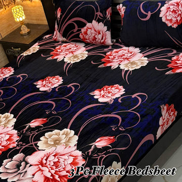 3PCS FLEES BEDSHEET (big box) DZN 8856