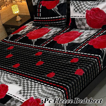 3PCS FLEES BEDSHEET (big box) DZN 8865
