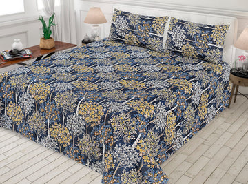 Gul Ahmed-King cotton bedsheet 3 pcs