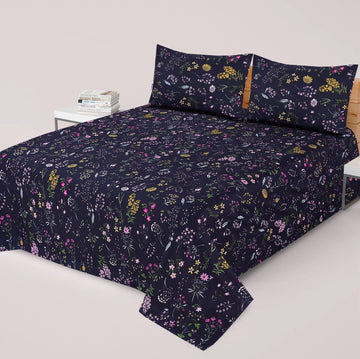 Gul Ahmed-King cotton bedsheet 3 pcs