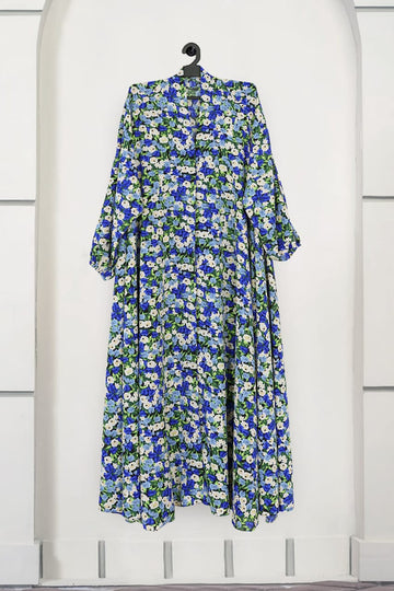 Apricot – Floral Front Open Abaya ( DZN 5518 )