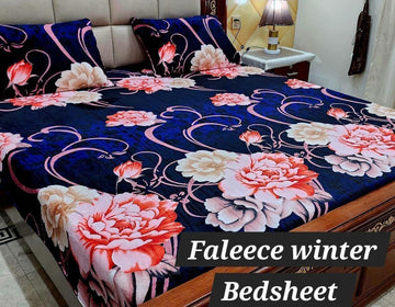 3PCS FLEES BEDSHEET (big box) DZN 8813