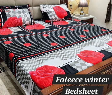 3PCS FLEES BEDSHEET (big box) DZN 8811