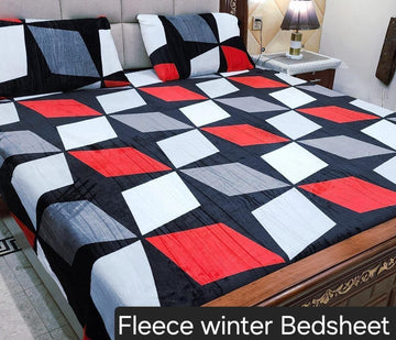 3PCS FLEES BEDSHEET (big box) DZN 8810