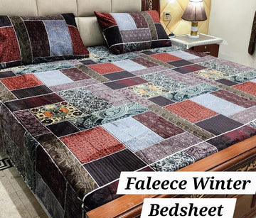 3PCS FLEES BEDSHEET (big box) DZN 8830