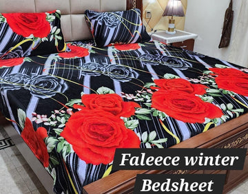 3PCS FLEES BEDSHEET (big box) DZN 8819