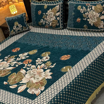 4Pc Velvet Jaquard Bedsheet (Ds No 1052)