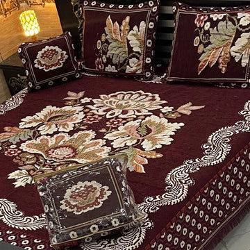 4Pc Velvet Jaquard Bedsheet (Ds No 1064)