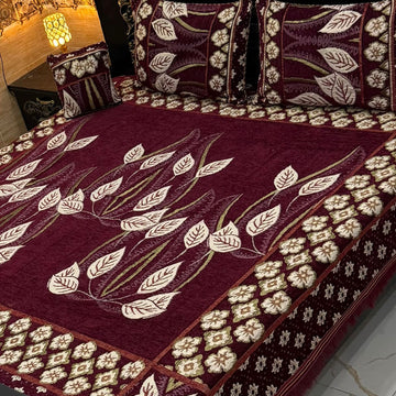4Pc Velvet Jaquard Bedsheet (Ds No 1078)