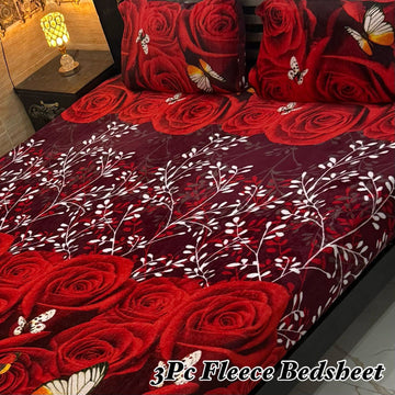 3PCS FLEES BEDSHEET (big box) DZN 8873