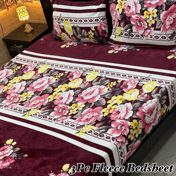 3PCS FLEES BEDSHEET (big box) DZN 8874