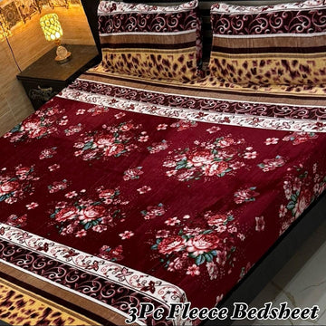 3PCS FLEES BEDSHEET (big box) DZN 8878