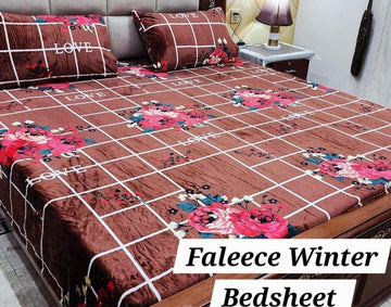 3PCS FLEES BEDSHEET (big box) DZN 8885