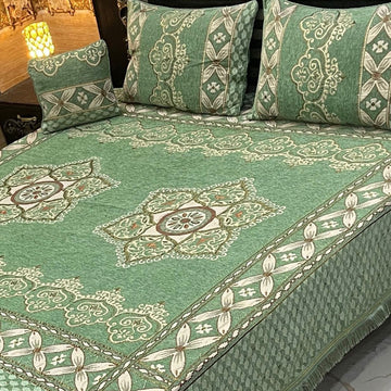 4Pc Velvet Jaquard Bedsheet (Ds No 1095)