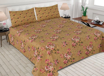 Gul Ahmed-King cotton bedsheet 3 pcs