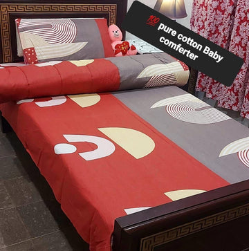 3 PCs Single Kids Winter Comforter Set