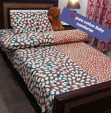 3 PCs Single Kids Winter Comforter Set