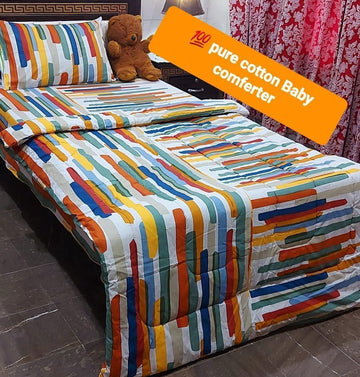 3 PCs Single Kids Winter Comforter Set