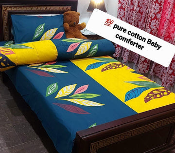 3 PCs Single Kids Winter Comforter Set