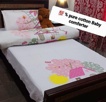 3 PCs Single Kids Winter Comforter Set