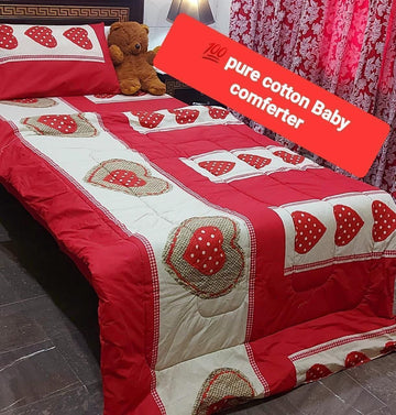 3 PCs Single Kids Winter Comforter Set